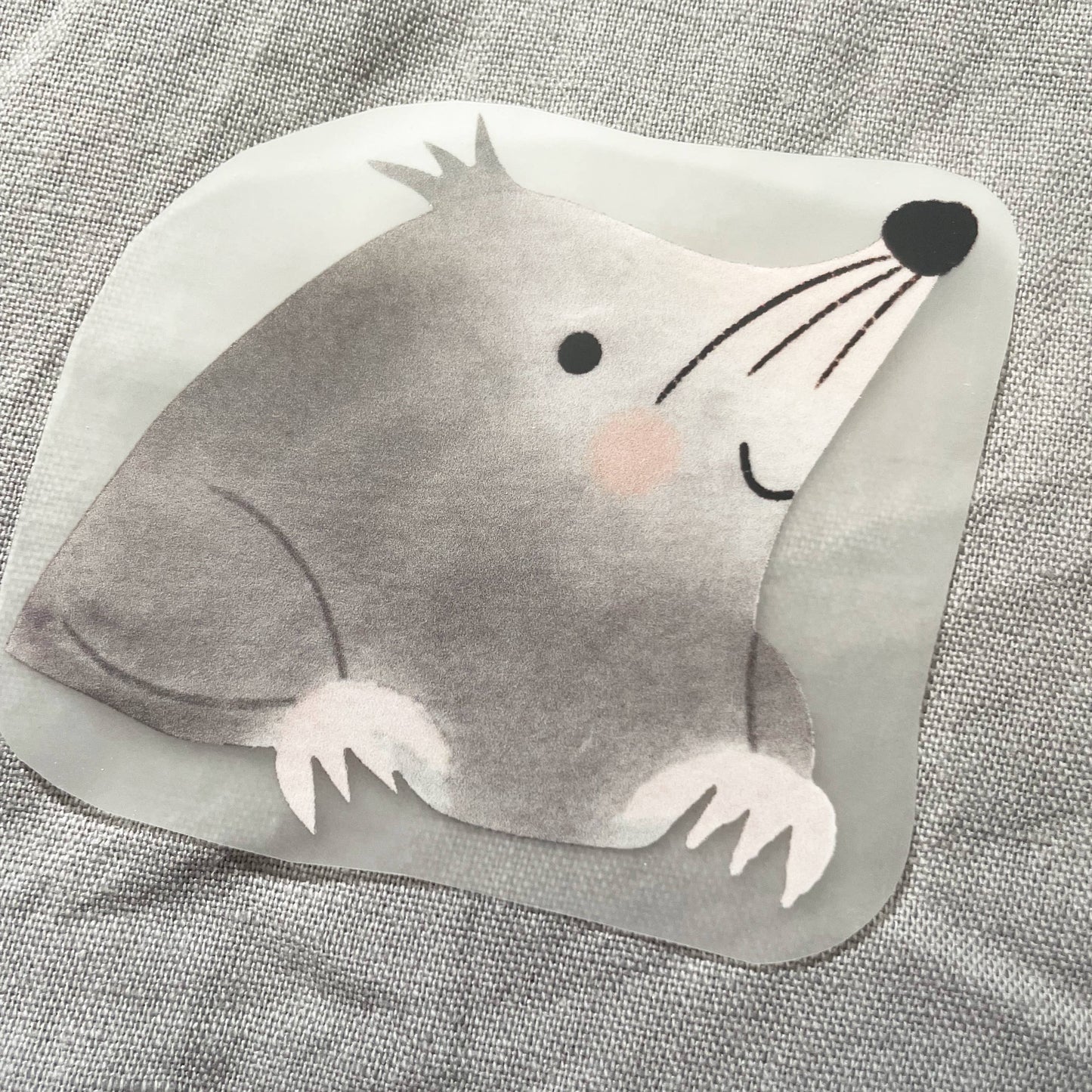 Hannahs Firlefanz - Image à repasser taupe, écusson pour enfants, cadeau
