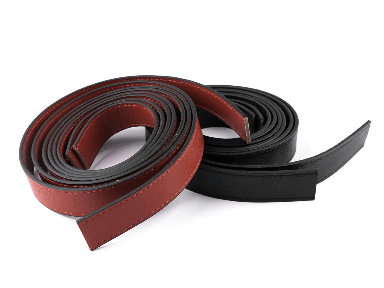 Bandoulières de sac surpiquées - produit semi-fini