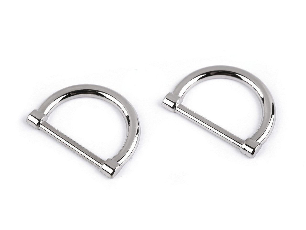 Demi-anneau plat/Anneau en D pour vêtements et accessoires, largeur 20 mm