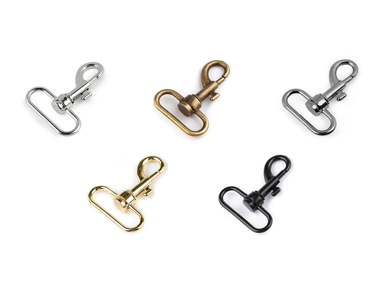 Mousqueton métallique pour sangle de 38 mm
