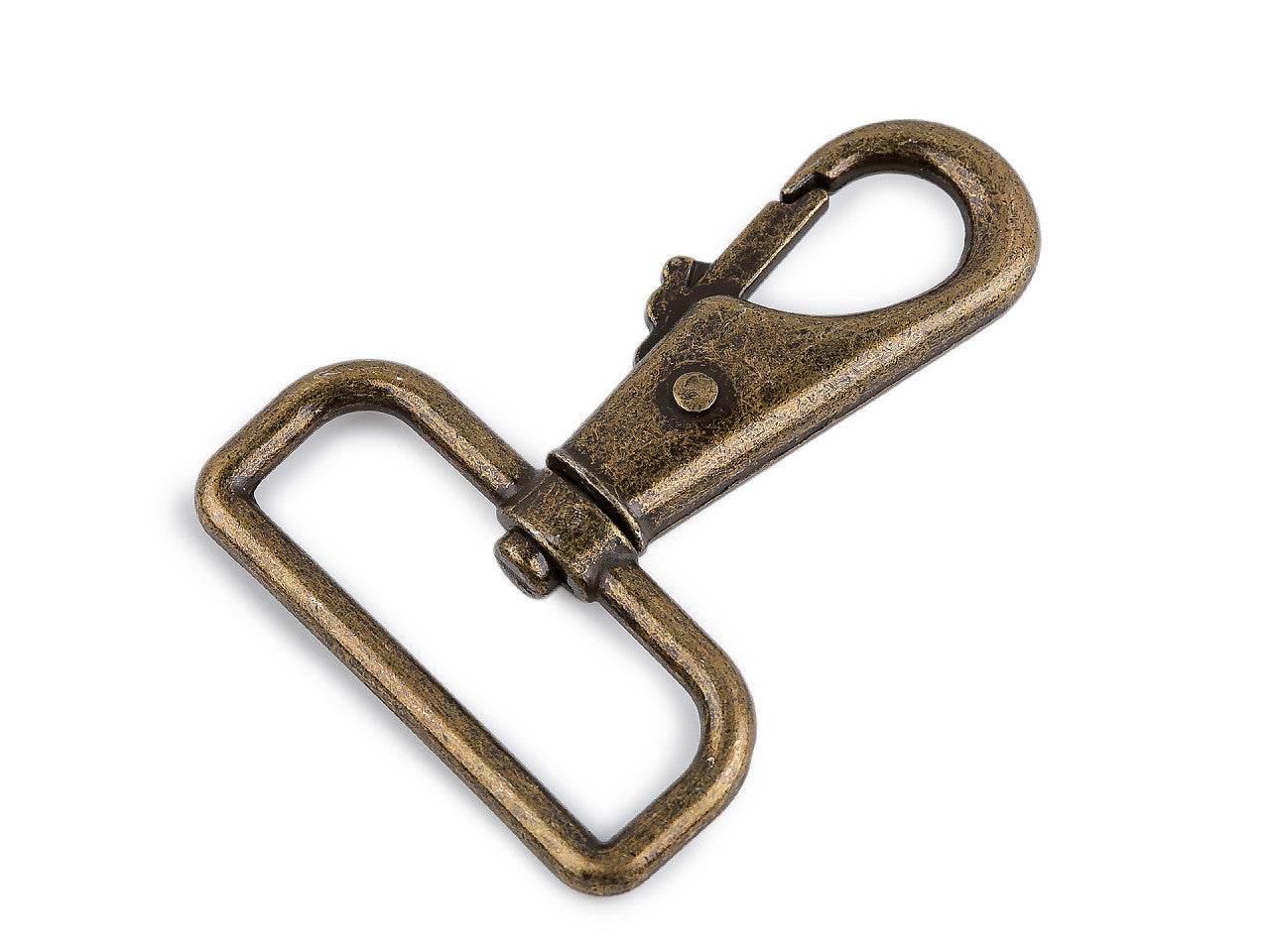 Mousqueton métallique pivotant, 40 mm