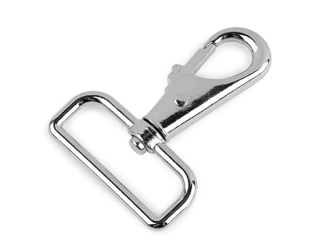 Mousqueton métallique pivotant, 40 mm