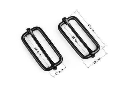 Boucle coulissante réglable pour sangle, largeur 38 mm