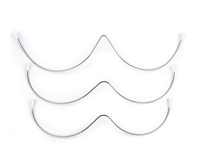 Armatures de soutien-gorge métalliques, connectées