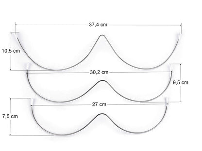 Armatures de soutien-gorge métalliques, connectées