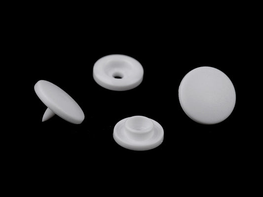 Boutons pression en plastique, taille 12,7mm - 50set
