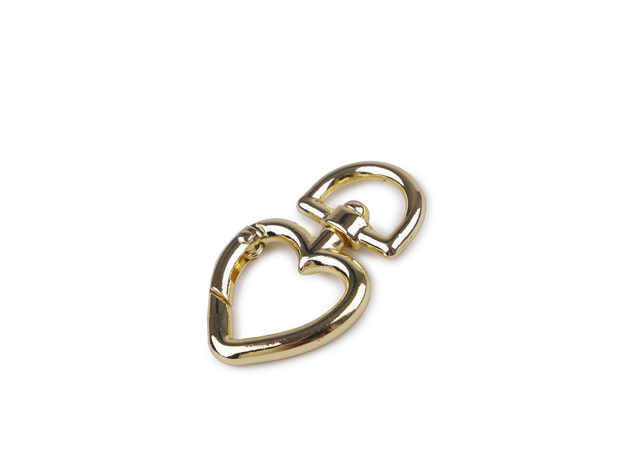 Mousqueton métallique pour sangle de 15 mm, Cœur