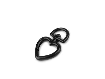 Mousqueton métallique pour sangle de 15 mm, Cœur