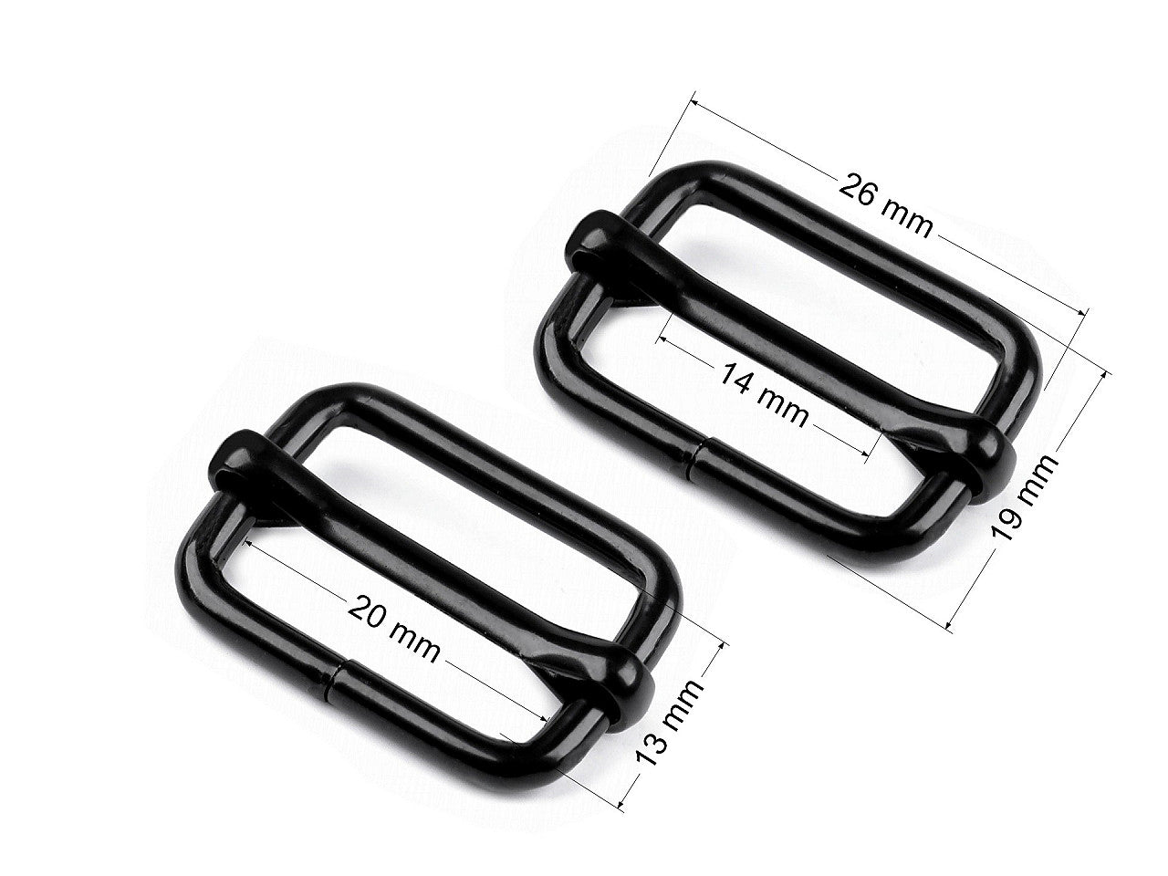 Boucle de sangle réglable, largeur 20 mm