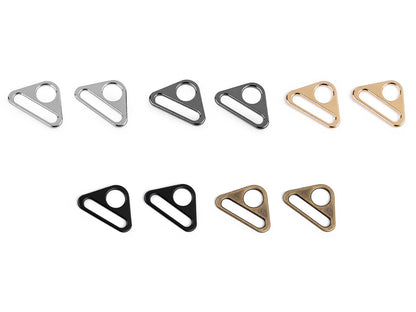 Ajusteur/Boucle à glissières triangulaire en métal, largeur 31 mm