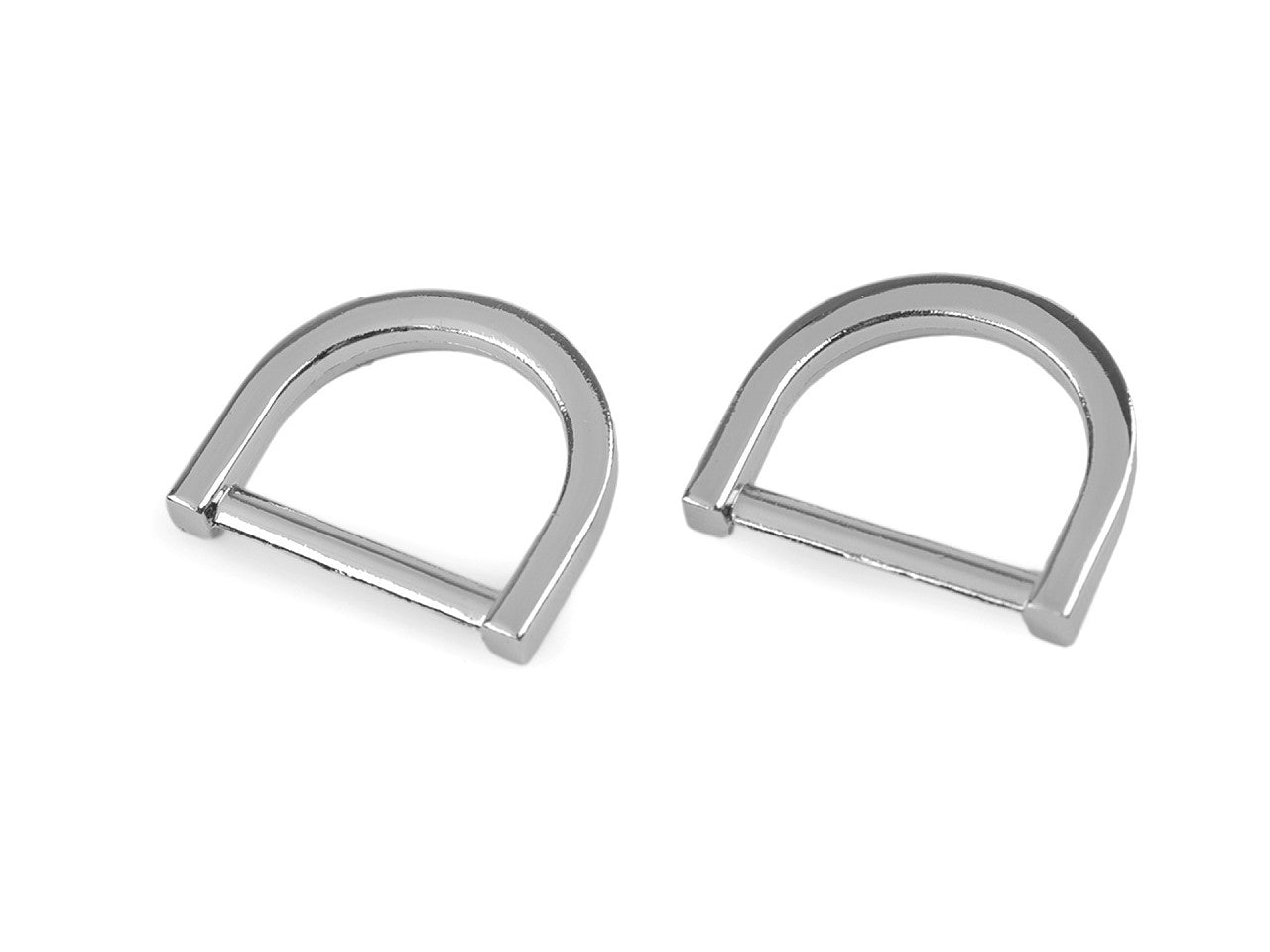 Anneau en D pour vêtements et accessoires, largeur 20 mm - 2pc