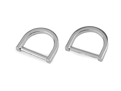 Anneau en D pour vêtements et accessoires, largeur 20 mm - 2pc