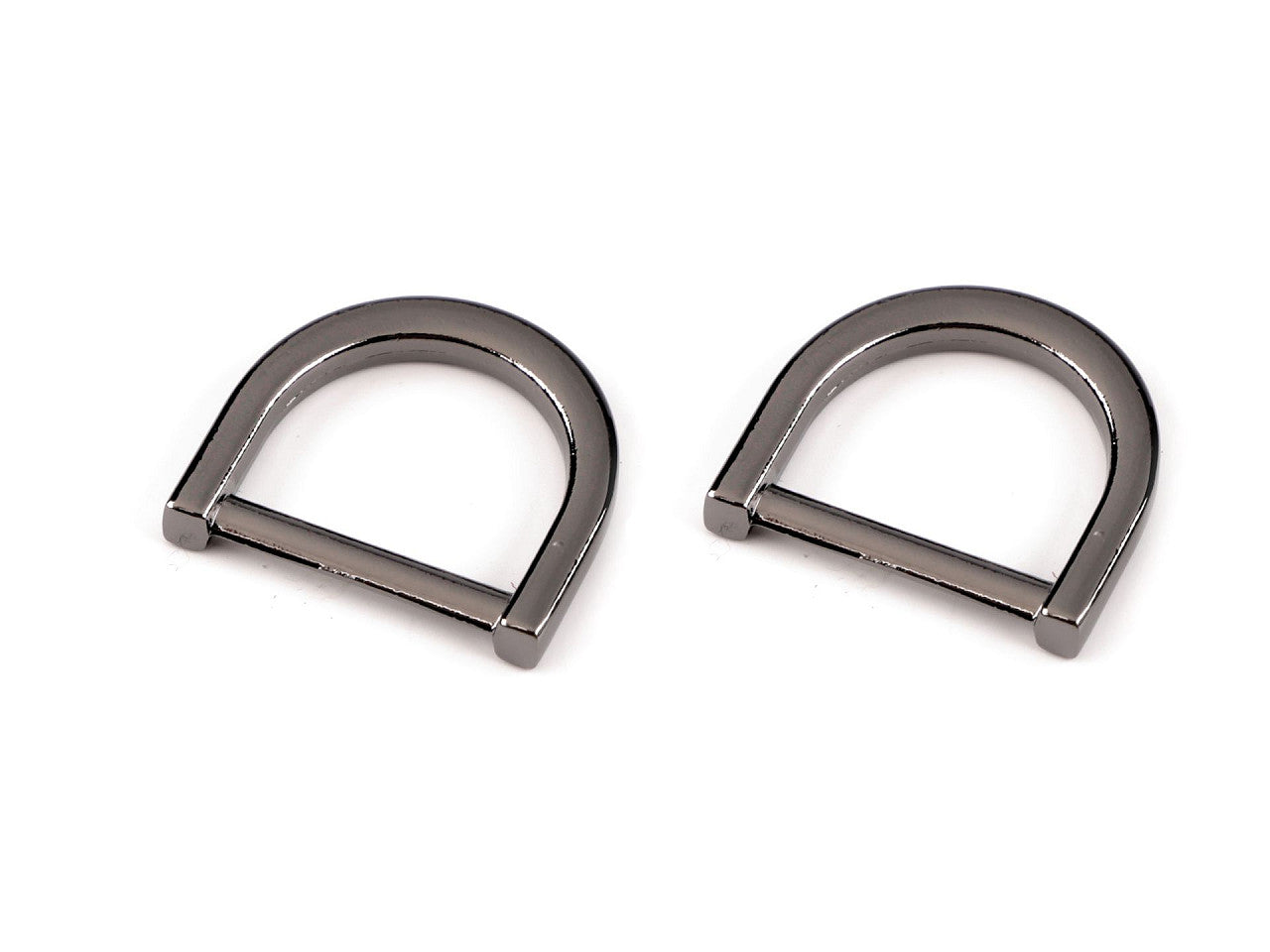 Anneau en D pour vêtements et accessoires, largeur 20 mm - 2pc