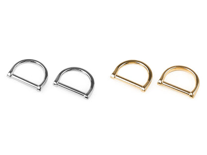 Anneau en D pour vêtements et accessoires, largeur 25 mm - 1pc