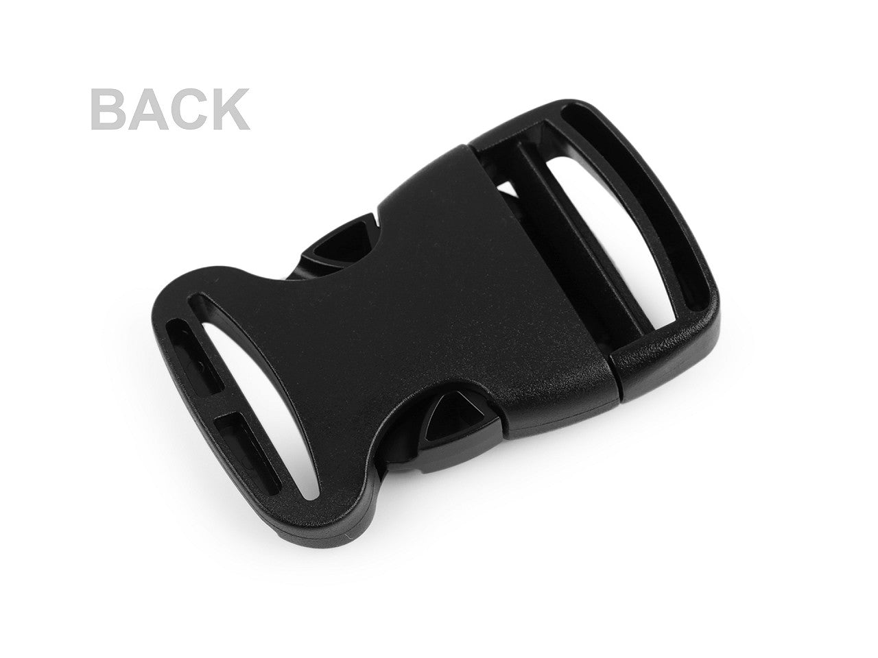 Boucle en plastique à déclenchement latéral, largeur 38 mm