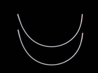 Armature métallique pour soutien-gorge, plate
