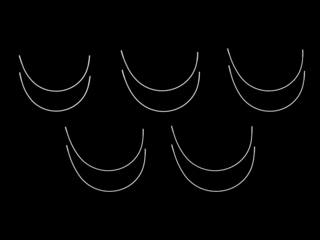 Armature métallique pour soutien-gorge, plate