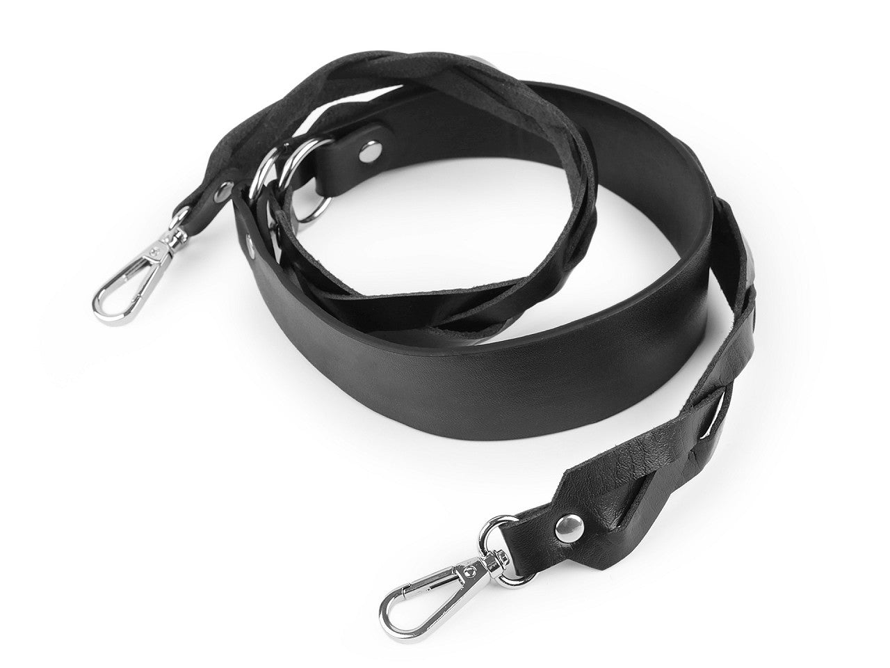 Courroie/Anse en éco-cuir avec mousquetons, pour sac à main, largeur 2,5-4 cm