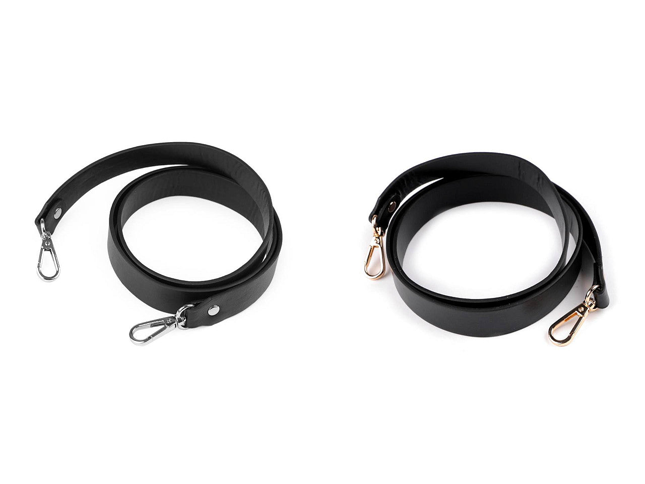 Courroie/Anse en éco-cuir avec mousquetons, pour sac à main, largeur 2,4 cm