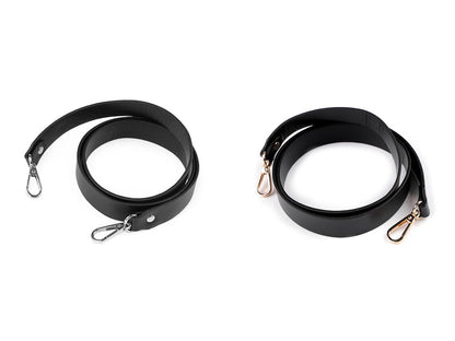 Courroie/Anse en éco-cuir avec mousquetons, pour sac à main, largeur 2,4 cm