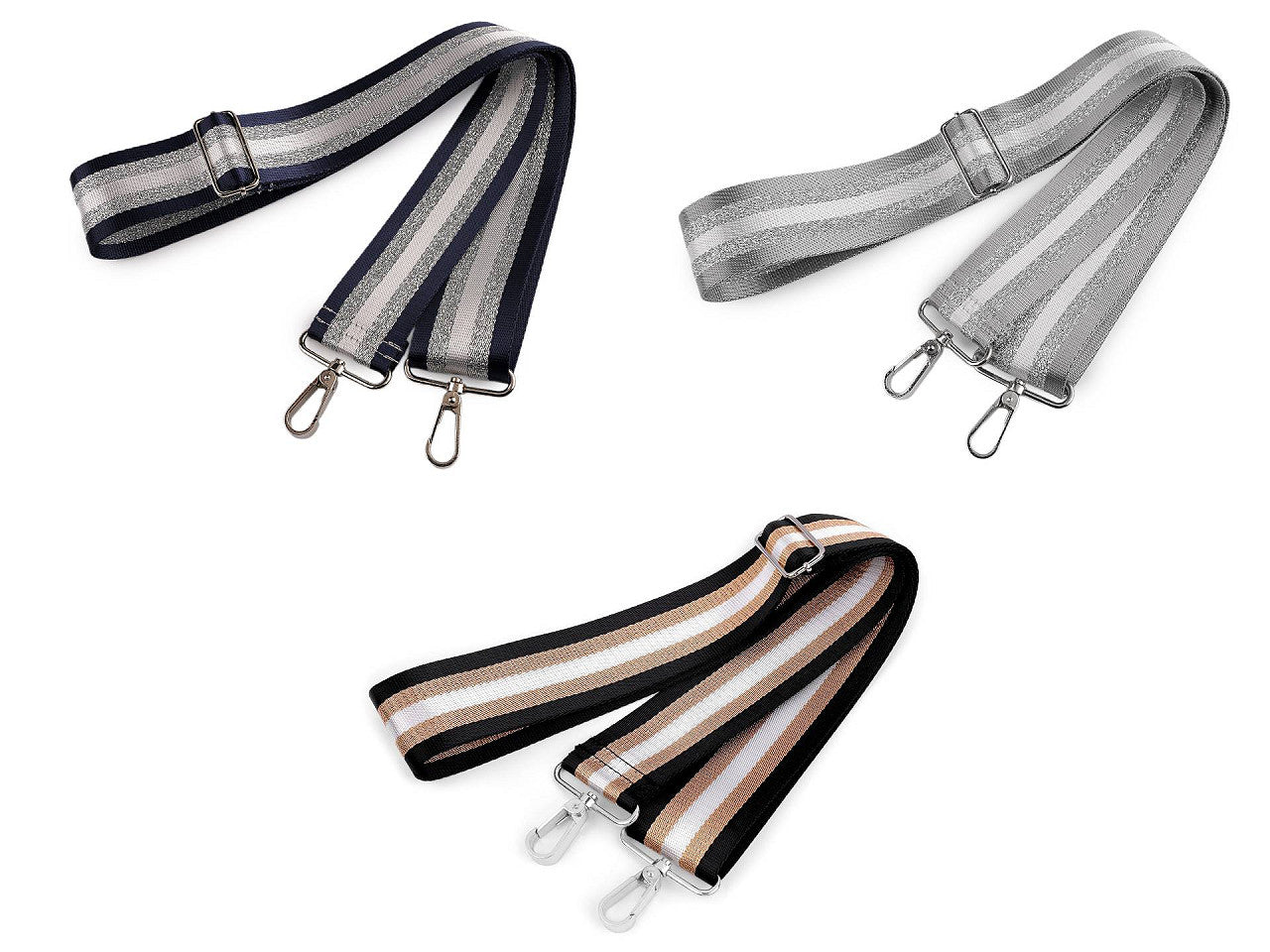 Sangle pour sac avec mousquetons, largeur 5 cm