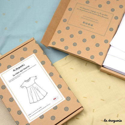 Patron couture de la robe qui tourne enfant