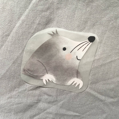 Hannahs Firlefanz - Image à repasser taupe, écusson pour enfants, cadeau