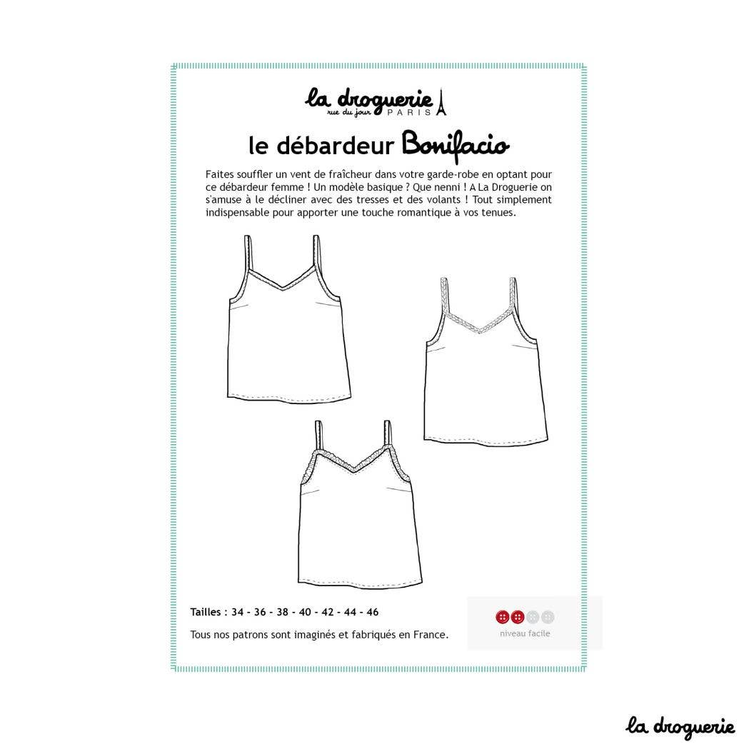 LA DROGUERIE - Patron couture du débardeur "Bonifacio"