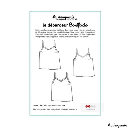 LA DROGUERIE - Patron couture du débardeur "Bonifacio"
