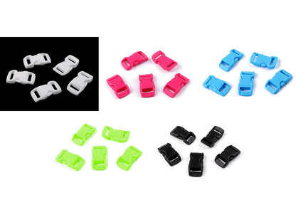 Mini boucle à déclenchement latéral, courbée, largeur 10 mm