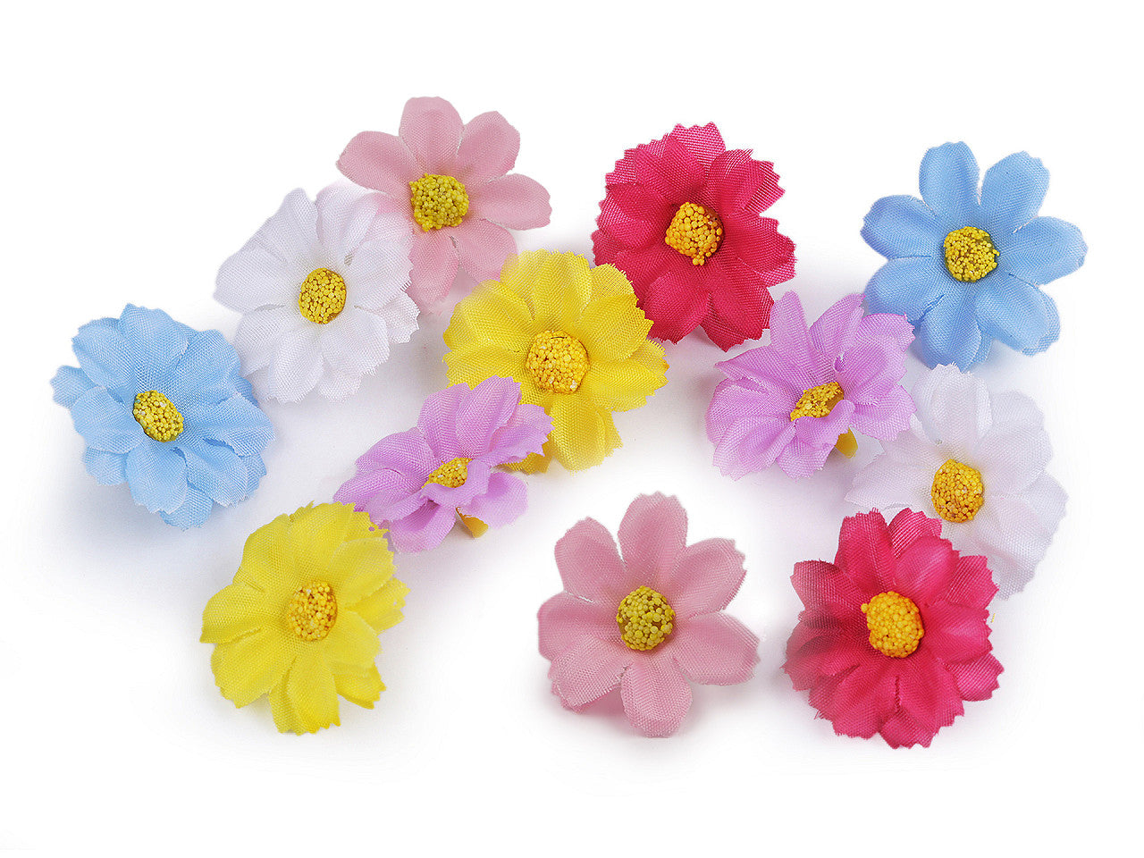 Bouton de fleur artificiel, Ø 3,5 cm - 12pc