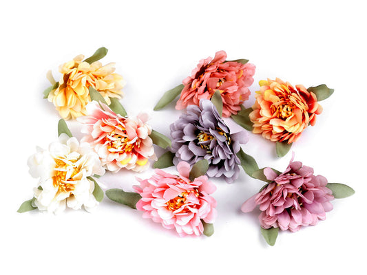 Boutons de fleurs artificiels, Ø 6 cm