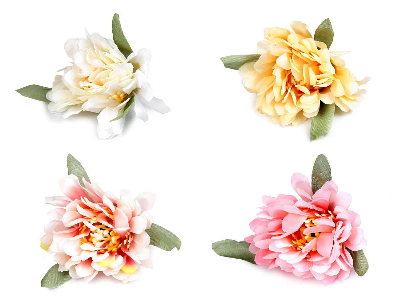Boutons de fleurs artificiels, Ø 6 cm