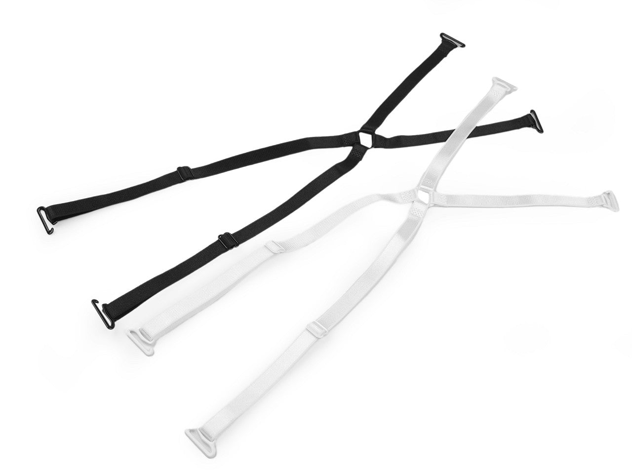 Bretelles de remplacement pour soutien-gorge, croisées avec fermoir métallique, largeur 10 mm