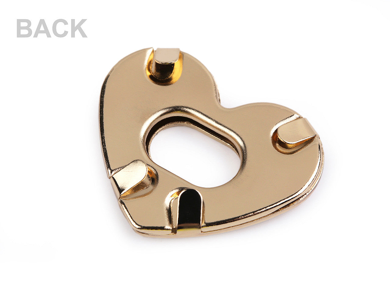 Fermoir Cœur pour sac à main, 32 x 26 mm - 1set