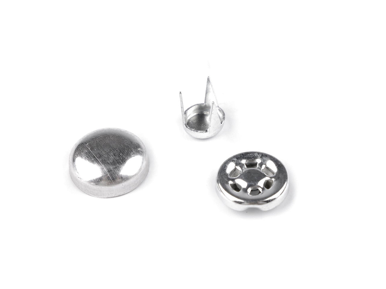 Bouton auto-couvrant métallique pour casquette de baseball, taille 15,2mm