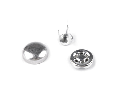 Bouton auto-couvrant métallique pour casquette de baseball, taille 15,2mm