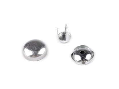 Bouton auto-couvrant métallique pour casquette de baseball, taille 15,2mm