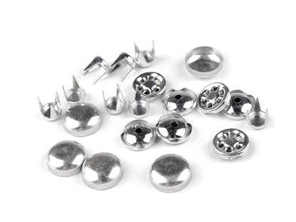 Bouton auto-couvrant métallique pour casquette de baseball, taille 15,2mm
