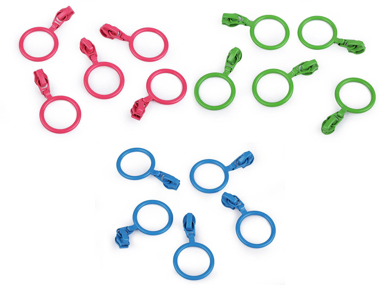 Tirette pour FAG en nylon/spirale, n°3, avec anneau coloré