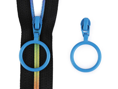 Tirette pour FAG en nylon/spirale, n°3, avec anneau coloré