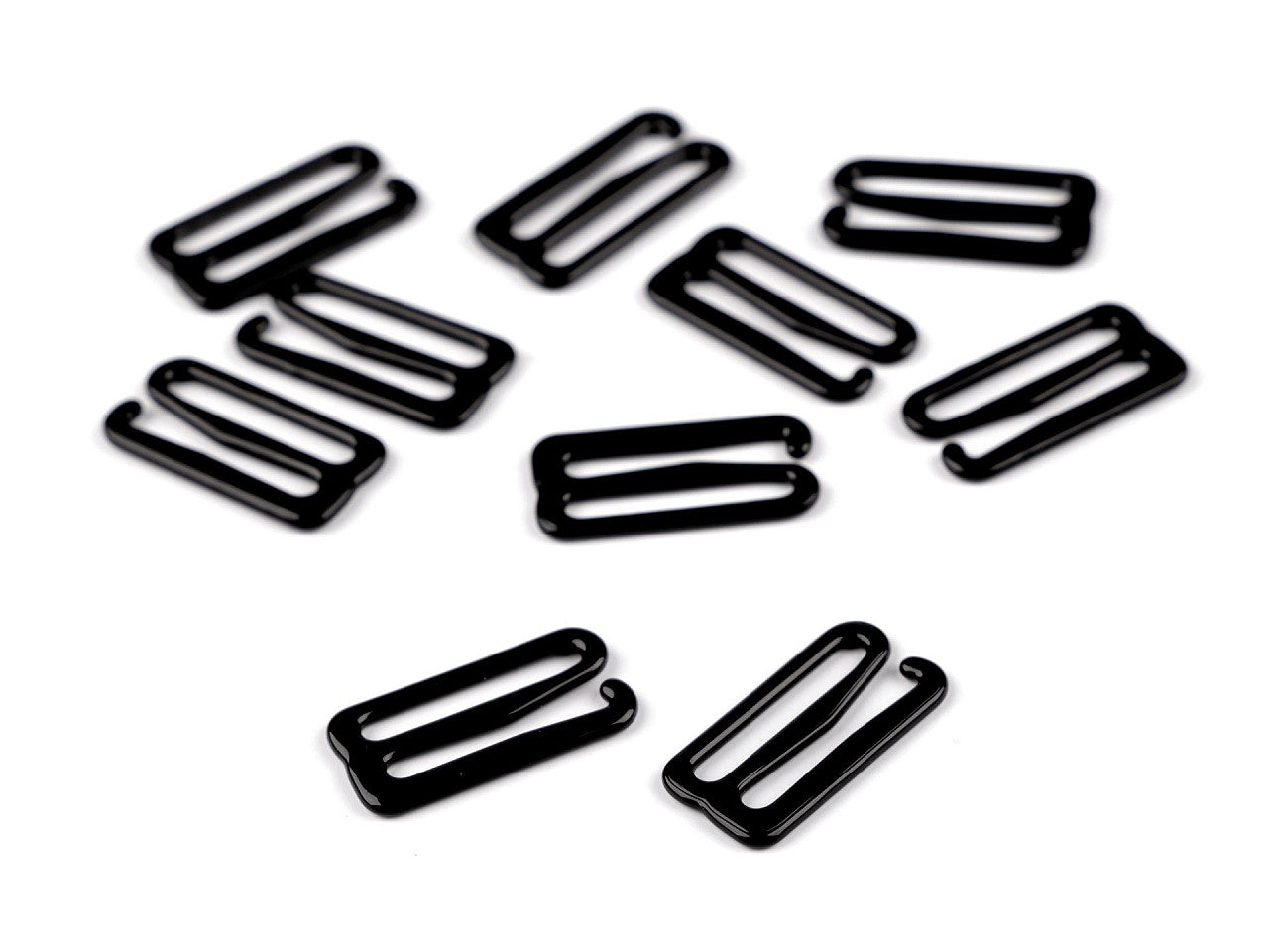 Crochet métallique pour soutien-gorge, largeur 18 mm