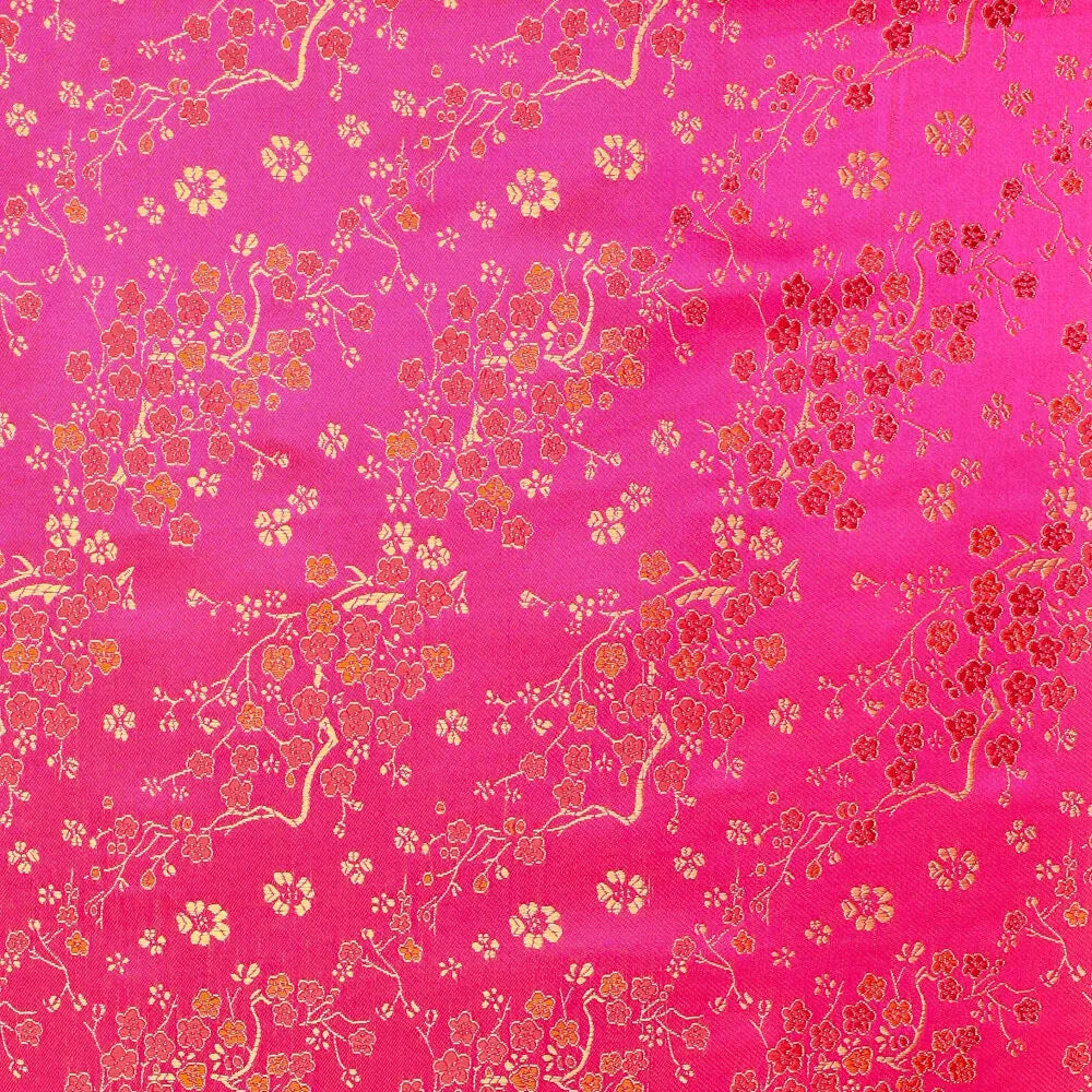 Tissu brocart motif daisy