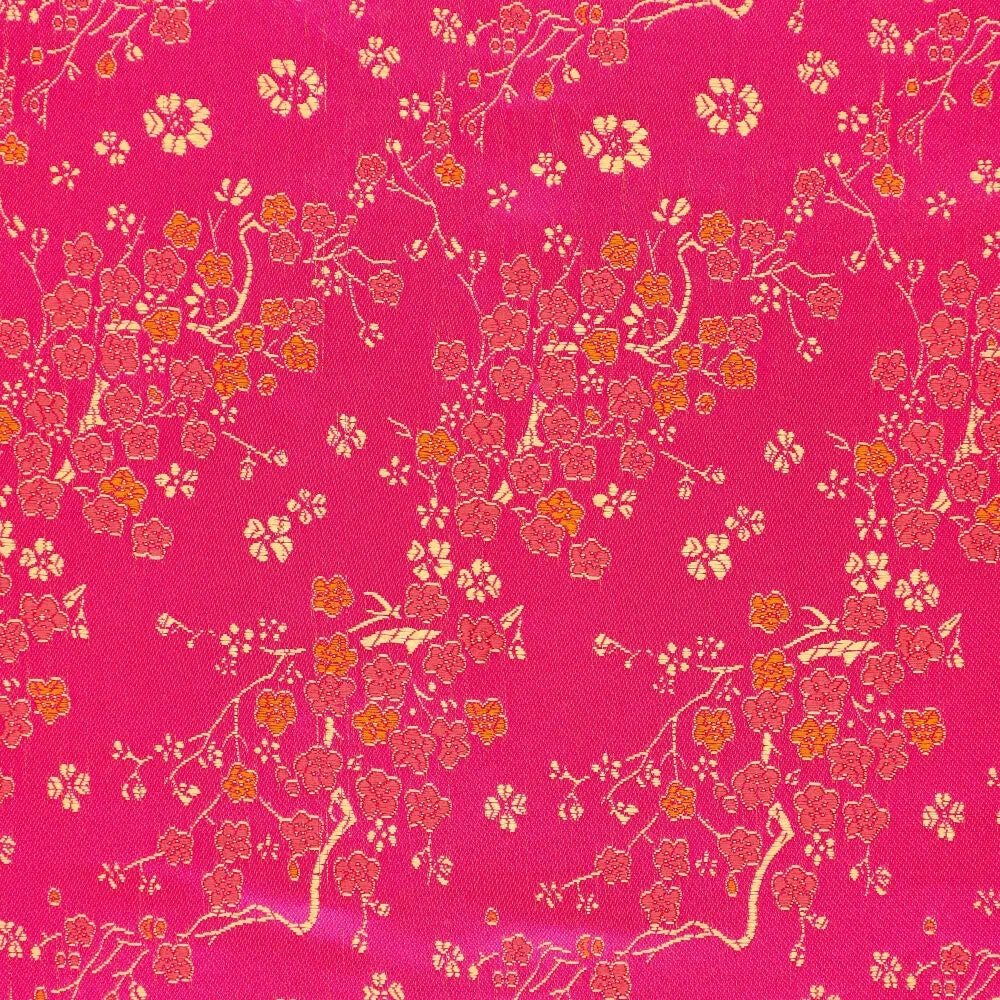Tissu brocart motif daisy