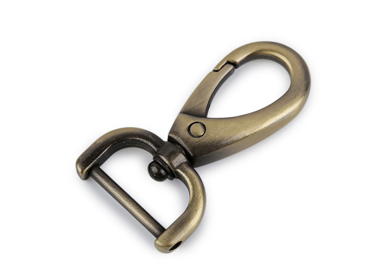 Mousqueton métallique pivotant avec fermoir amovible, 19 mm