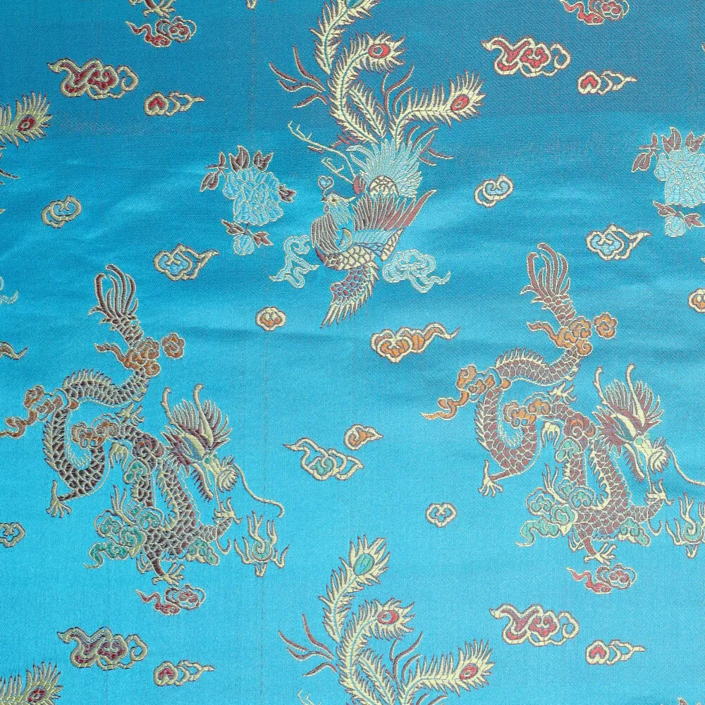 Tissu brocart motif dragon