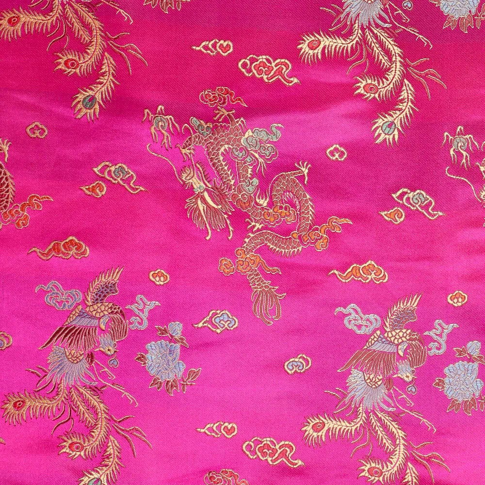 Tissu brocart motif dragon