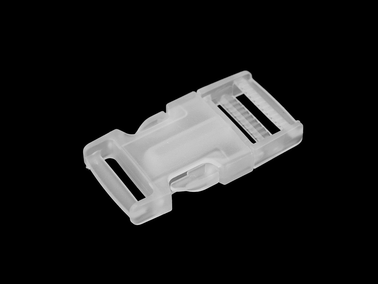 Boucle à déclenchement latéral en plastique avec réglage de sangle, largeur 25 mm, 32 mm
