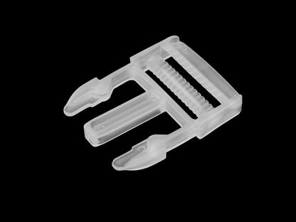 Boucle à déclenchement latéral en plastique avec réglage de sangle, largeur 25 mm, 32 mm