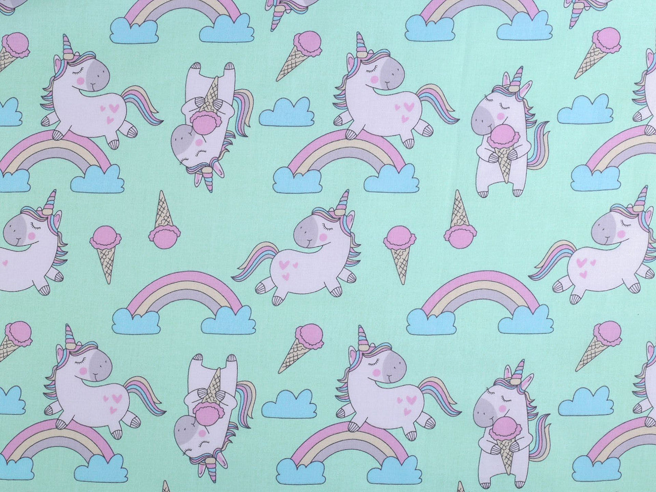 Tissu/Toile en coton, Licornes